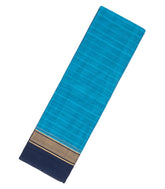 Sky Blue Handloom Rasipuram Cotton Saree With Stripes