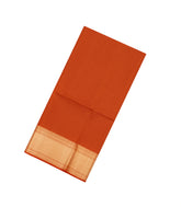 Red Handloom Soft Silk Saree With Stripes & Zari Border-SO4607