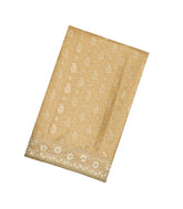 Taupe Woven Silk Saree With Hand Embroidered Motifs-EN1796