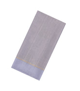 Lavender Printed Synthetic Dupion Saree With Stripes-BL6061