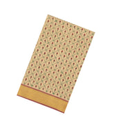 Sandal Handloom Silk Cotton Saree With Printed Floral Motifs-SC3931