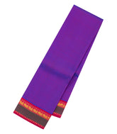 Purple Handloom Kanchipuram Silk Saree With Contrast Border-KA14858