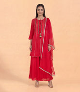 Festive Red Sharara Set-RC5632