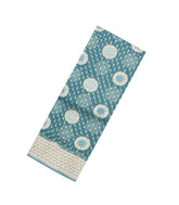 Steel Blue Woven Pure Organza Silk Saree With Floral Zari Buttas-KS1092