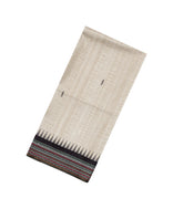 Taupe Printed Synthetic Tussar Silk Saree With Thread Border-SY0024