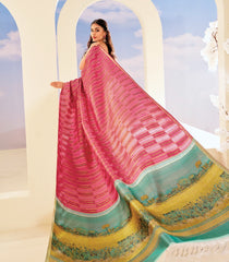 Salmon Pink Handloom Lino Silk Saree With Van Gogh Pallu-KA12625