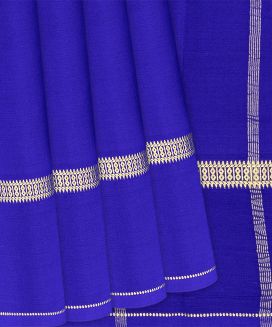 Violet Mysore Plain Crepe Silk Saree With Diamond Motifs
