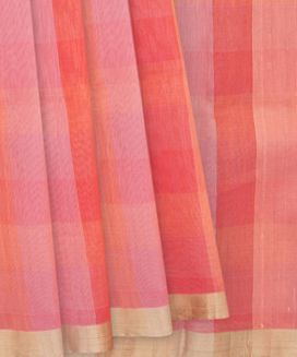 Multi Coloured Handwoven Linen Saree