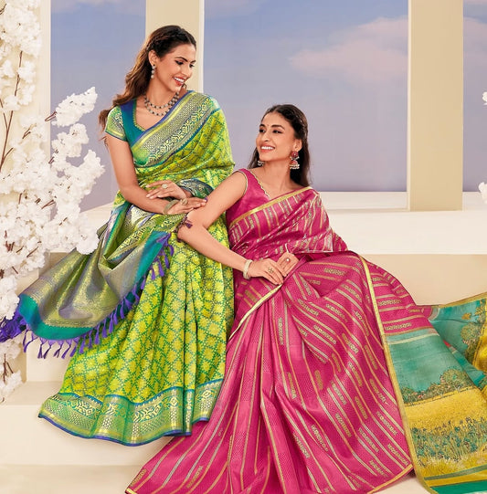 Making celebrations unique: Festive sarees handwoven using RmKV’s exclusive techniques
