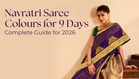 Navratri Saree Colours for 9 Days: Complete Guide for 2026