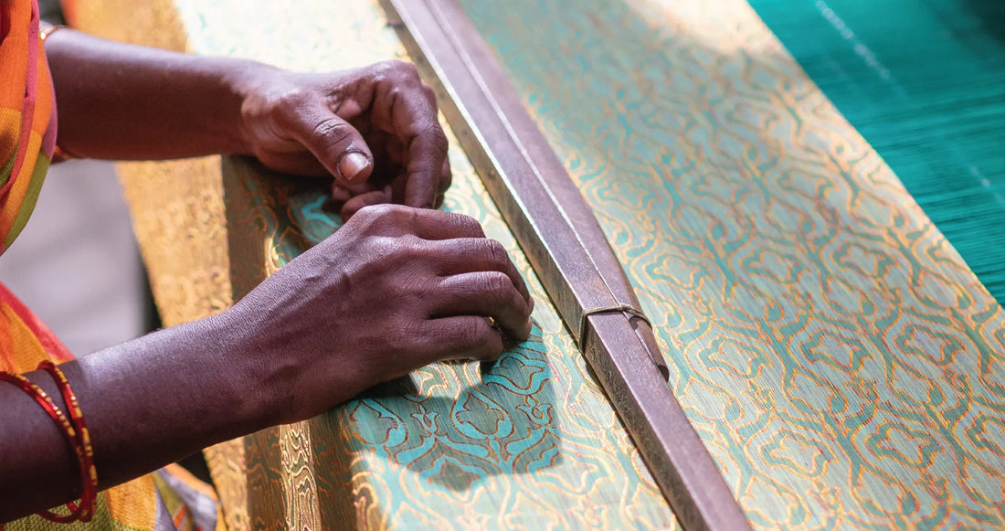 The hands behind the handloom