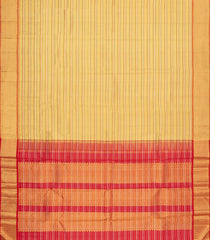 Multi Colour Handloom Kanchipuram Silk Saree With Stripes-KA15875