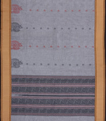 Grey Woven Chettinad Cotton Saree With Buttas-CN1903