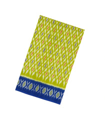 Light Green Handwoven Orissa Cotton Saree With Tie & Dye Motifs-OR0925