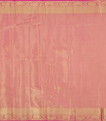 Baby Pink Woven Tissue Silk Saree With Floral Zari Motifs-KA15548