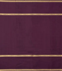 Burgundy Handloom Kanchipuram Silk Saree With Zari Checks-KA15190