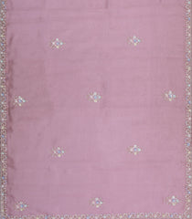 Dusty Pink Woven Pure Organza Silk Saree With Meena Floral Embroidery -EN2104