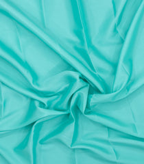 Turquoise Woven Mysore Silk Saree With Contrast Zari Border-MS3820