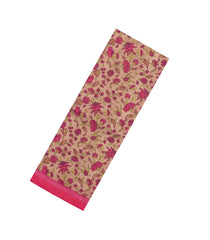 Dusty Peach Printed Pure Silk Saree With Floral Motifs-PS0824