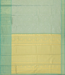Aquamarine Woven Tissue Silk Saree With Floral Zari Motifs-KA15569