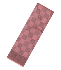 Dusty Peach Woven Tussar Silk Saree With Floral Motifs-TU3426