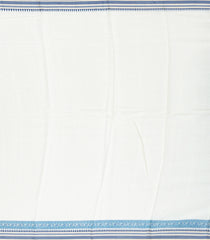 Off White Handloom Chanderi Cotton Saree With Printed Floral Motifs-CC1254