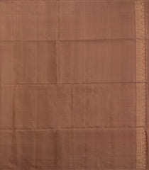 Dusty Pink Handloom Soft Silk Saree With Floral Buttas & Contrast Border-SO4561