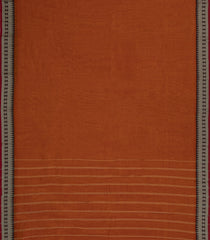 Orange Woven Chirala Cotton Saree With Contrast Border-CR1411