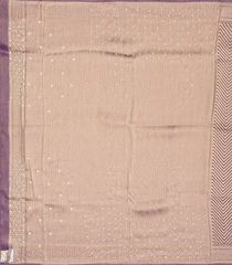 Lilac Woven Blended Tissue Saree With Hand Embroidery  -EN1739