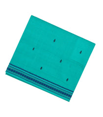 Turquoise Woven Kadapa Cotton Saree With Buttas & Contrast Border-KN0688