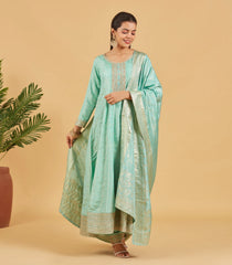 Pastel Teal  Anarkali Set