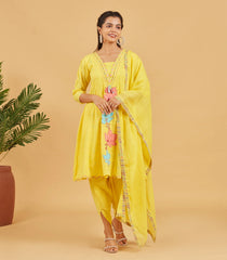 Sunshine Yellow Short Kurta Set