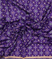 Purple Woven Art Dupion Saree With Tie & Dye Motifs-BL5901