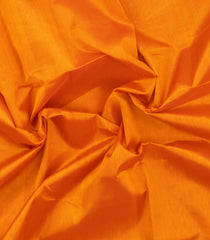 Orange Handloom Korvai Silk Cotton Saree With Contrast Zari Border-SC4978