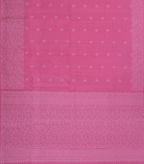 BubbleGum Pink Handloom Soft Silk Saree With Floral Buttas-SO4616