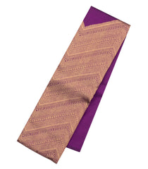 Purple Handloom Kanchipuram Silk Saree With Annam Buttas-KA16406