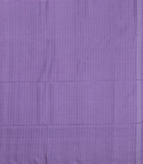 Lavender Handloom Soft Silk Saree With Checks & Floral Border-SO4589