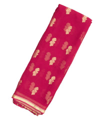 Pink Woven Mysore Silk Saree With Floral Buttas-MS3076