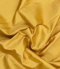 Mustard Handloom Korvai Kanchipuram Silk Saree With Zari Stripes-KA16135