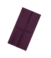 Burgundy Woven Tussar Silk Saree With Checks-TU3295