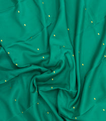 Aquamarine Woven Mysore Silk Saree With Buttas & Contrast Border-MS3648