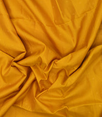 Mustard Handloom Soft Silk Saree With Stripes & Contrast Border-SO4595