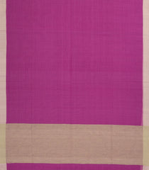 Pink Handwoven Bengal Cotton Saree With Taupe Border-BG1504