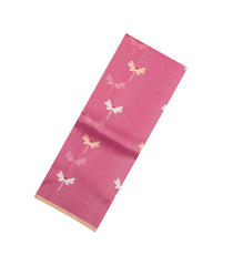 Peach Woven Pure Organza Silk Saree With Zari Buttas-KS1078