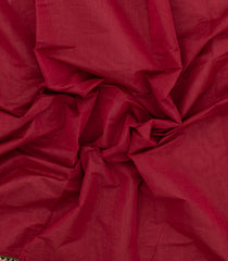Crimson Woven Chirala Cotton Saree With Printed Border & Pallu-CR1357