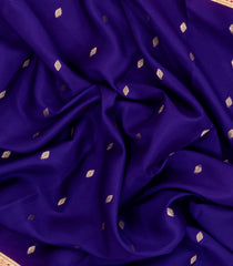 Purple Woven Mysore Silk Saree With Contrast Zari Border-MS3485