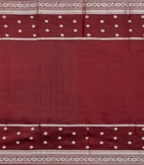 Rust Woven Banarasi Poona Silk Saree With Checks & Buttas-BP1002