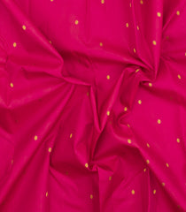 Pink Handloom Kanchipuram Silk Saree With Zari Buttas-KA15247
