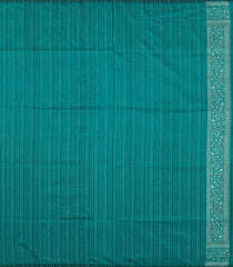 Sea Green Handloom Banarasi Silk Saree With Floral Motifs-BE1836