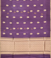 Lilac Woven Pure Organza Silk Saree With Zari Buttas-KS1111